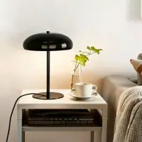 Otto Home Tischleuchte "Jessee", schwarz, 1, Ø 25cm H: 32cm, 1 Stk., Leuchten, blendfreies Licht - ideal als Deko- oder Nachttischleuchte, Tischleuchte
