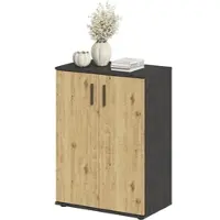FMD Kommode "Albi", braun (matera, artisan eiche), B:60cm H:83cm T:35cm, Holzwerkstoff, Sideboards, Kommode, Kommode, 2-türig., 1 Innenboden, Breite 60 cm