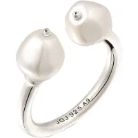 Elli Perlenring PREMIUM "Ring mit Perlen von Swarovski(R) 925 Sterling Silber" Gr. 58, silber, Fingerringe, Damen, 58, Silber 925 (Sterlingsilber), Perlenring