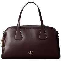 Calvin Klein Handtasche Ck Medium Bowling Bag LV04F3610G Dunkelrot