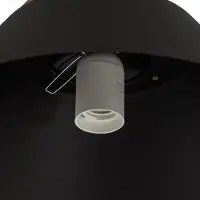 Luminex Hängelampe Funda, schwarz, Länge 110 cm, 3-flg., Metall/Glas