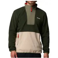 Columbia Men’s Sequoia Grove II Half Zip Fleece greenscape, ancient fossil, stone green (366) XXL