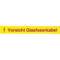 EFB Elektronik EFB 80361.1-50 LWL-Kennzeichnungsstreifen,Vorsicht Glasfaserkabel, VPE 50 80361150