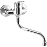 Hak AQUALINE 35 Wandarmatur, Abstand 100mm, Auslauf 177mm, Chrom