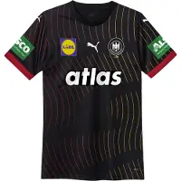 Puma DHB Away Jersey W SS25 with men sponsor - schwarz, Größe:XS