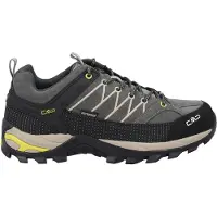 CMP Wanderschuh "RIGEL LOW WP TREKKING SHOES", Herren, Gr. 42, grau (grau, cardmom), Leder, Schuhe Wanderschuh, wasserdicht