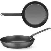Hendi Bratpfanne für alle Herdarten, Kohlenstoffstahl, Durchmesser 244 mm