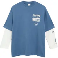 S.oliver Oversize-Shirt Oversize-Form im 2in1-Look