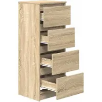 vidaXL Sideboard Sonoma-Eiche 37,5x35x99 cm Holzwerkstoff