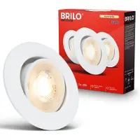 Briloner LED Einbaustrahler 68mm 3er Set Flach Einbauleuchten Einbauspot 230V