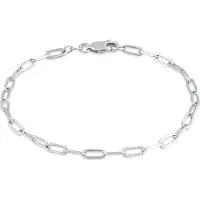 Elli Armkette "Armband Glieder Oval Basic Chunky Chains Optik 925 Silber" Gr. 200, silber, Armbänder, Damen, 200, Silber 925 (Sterlingsilber), Armkette