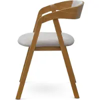 Sofiland Armlehnstuhl OLMO gepolstert, Eiche rustikal, Chenille Storm
