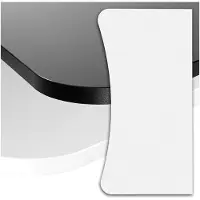 LTPRTZ Schreibtischplatte für Gaming – 160 x 80 x 2,5 cm in Weiß mit hoher Kratzfestigkeit und seidenmattem Glanz