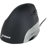 BakkerElkhuizen Evoluent Standard, rechts, Vertikale Ausführung, Optisch, USB Typ-A, 1500 DPI, Schwarz, Grau, Silber