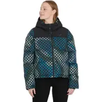 Ragwear Steppjacke "AMAZZE PRINT", Damen, Gr. S, grün (pine grün), Web, Obermaterial: 100% Polyester, gemustert, hüftlang, Jacken Steppjacke, Reißverschluss mit Kinnschutz
