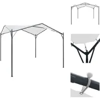 vidaXL Pavillon 3x3x2,6 m Weiß 180 g/m² - Pavillons & Partyzelte