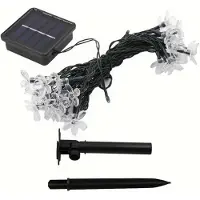 Mormark Blumen Lichterkette, Solar Lichterkette für Außen, LED Lichterkette mit 20