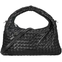 Les Visionnaires Sadie Weave Glossy - Henkeltasche (black)