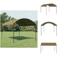 vidaXL Pavillon 4x3x2,6 m Taupe 180 g/m² - Pavillons & Partyzelte