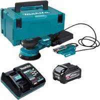 Makita BO 003 CGU101 Akku Exzenterschleifer 40 V max. 125 mm 3,0 mm Hub Brushless + 1x Akku 4,0 Ah + Ladegerät + Makpac