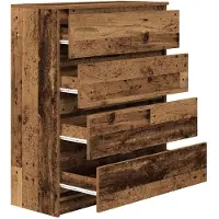 vidaXL Sideboard Altholz-Optik 80x35x99 cm Holzwerkstoff