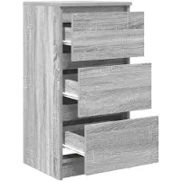 vidaXL Sideboard Grau Sonoma 37,5x35x76 cm Holzwerkstoff