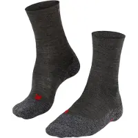 Falke TK2 Explore Sensitive Herren Wandersocken, 44-45, Grau, Uni, Wolle
