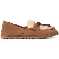 Ugg für Damen. 1182151 Zora Loafer Mokassins aus Leder, braun (38), Wohnung, Keine, Lässig