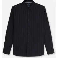 Olymp Langarmhemd "Casual", Herren, Gr. S, N-Gr, schwarz, Web, Obermaterial: 100% Baumwolle, regular fit, 1-Knopf-Manschette, Hemden Langarmhemd, regular fit, Kentkragen, Topseller