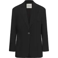Soaked in luxury Blusenblazer "Damen Blazer SLCorinne", Damen, Gr. XS, schwarz, Obermaterial: 78% Polyester PES. 18% Viskose CV. 4% Elasthan EL., Blazer Blusenblazer