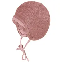 Maximo - Baby's Jersey Fleece Mütze m. Band - Mütze Gr 45 cm rosa