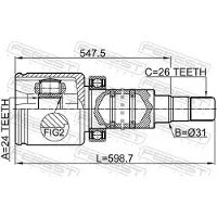 FEBEST 2711-V70Rh