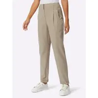 Création L Webhose , Damen, Gr. 21, Kurzgrößen, beige, 63% Lyocell, 37% Polyester, unifarben, lang, Hosen Webhose