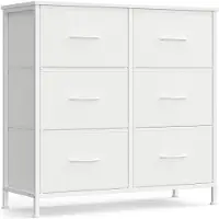 Songmics Kommode mit 6 Schubladen, Aufbewahrungsschrank, modern