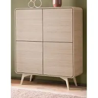 Furn.Design Highboard "Elverum" in Eiche natur Kommode skandinavisch 108 x 130 cm, mit Push-to-Open