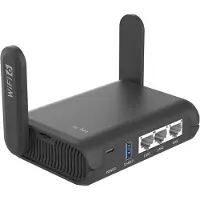 Gl.inet Router GL-AXT1800 Slate AX Wi-Fi 6, 125x82x36 mm, unterstützt bis zu 120 Geräte, SAMBA WebDAV