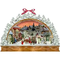 Sonstige Verlage Wand-Adventskalender - Nostalgischer Lichterbogen