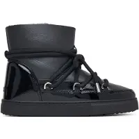 INUIKII für Damen. 1001.003.0132 Lederstiefel Gloss schwarz (41), Wohnung, Schnürsenkel, Lässig
