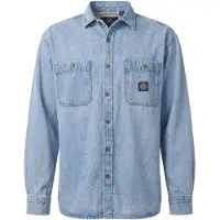 Rip Curl RipCurl Premium Surf Denim Long Sleeve Shirt washed blue (9756) L