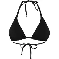 Buffalo Triangel-Bikini-Top "Happy", Damen, Gr. 36, Cup C/D, schwarz, Microfaser, Polyamid, unifarben, Bikini-Oberteile Triangel-Bikini-Top, im schlichten Design, Topseller