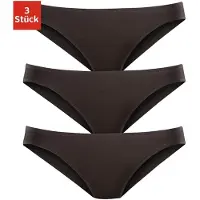 LASCANA Bikinislip "aus hochwertiger Modal-Qualität", Damen, Gr. 36/38, schwarz, Obermaterial: 94% Modal (TENCEL), 6% Elasthan, unifarben, körpernah, Unterhosen Bikinislip