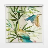 Tulup INNENROLLO - Fensterrollo - Rollo - 150x180 cm - Vögel im Laub