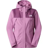 The North Face 1100000002199 "W ANTORA RAIN JACKET", Damen, Gr. M, rosa (hushed lavender, chroma), Obermaterial: 100% Polyester, Jacken 1100000002199, wasserdichtes DryVentTM-Außenmaterial, winddicht