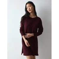 Triumph Nachthemd "Nightdresses Good NDK LSL 08 P", Damen, Gr. 48, N-Gr, Langarm, Jersey, rot (claret), Jersey, Obermaterial: 100% Baumwolle, Kleider Nachthemd, weich und atmungsaktiv