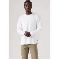Levi's Langarmshirt , Herren, Gr. XL, weiß, Jersey, Obermaterial: 100% Baumwolle, bequem hüftlang, Rundhals, Shirts Langarmshirt, Waffelstrukturmuster