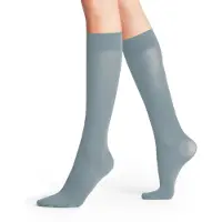 Falke Pure Matt 50 DEN Damen Kniestrümpfe, 35-38, Blau, Uni