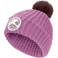 Jack Wolfskin - Kid's Pompom Badge Beanie - Mütze Gr S - 48 - 51 cm lila/rosa