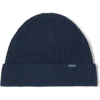 Mustang Beanie "Herren Style Flagstaff", Herren, Gr. one-size, blau (navy), Strick, 50% Acryl, 50% Baumwolle, Mützen Beanie