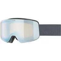 Uvex Pwdr black matt mirror sapphire one size
