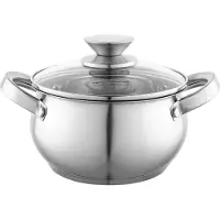 Florina Scott 2,1 l Edelstahltopf / Kochtopf mit Deckel aus rostfreiem Stahl